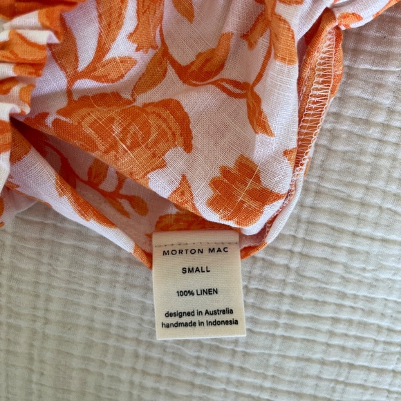 NWT Morton Mac Lora Linen Tunic and Linen Shorts Set - Picture 4 of 5